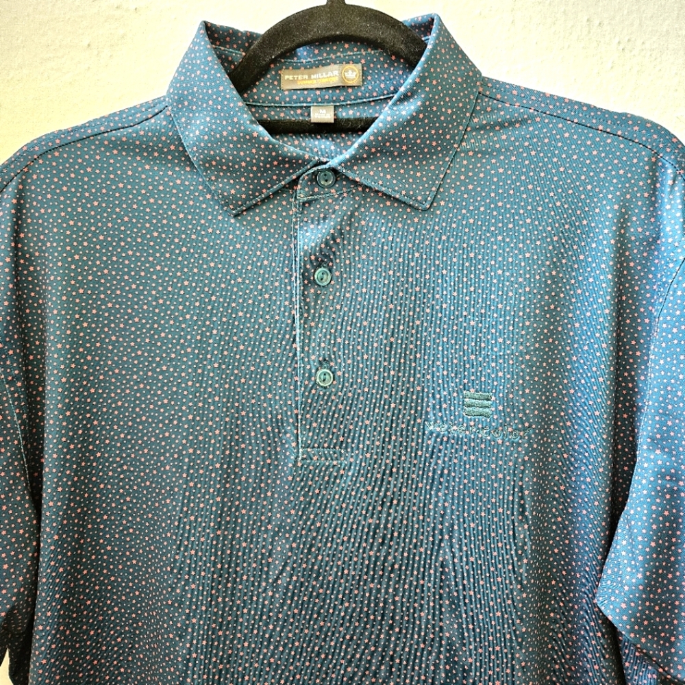Peter Millar Blue Microdot Polo Shirt